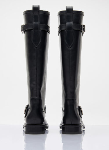 Saint Laurent River Leather Boots Black sla0257032