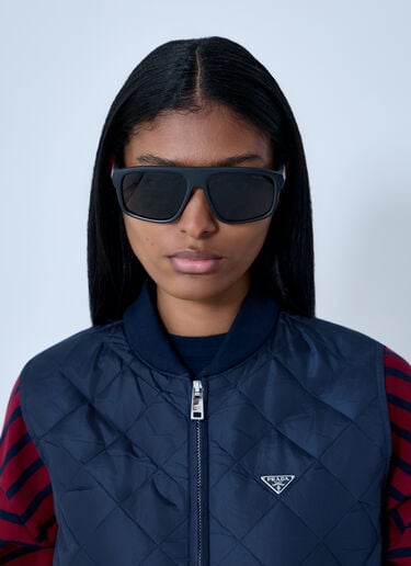 Rectangular Sunglasses Prada Linea Rossa Rectangular Sunglasses Black lpl0362001