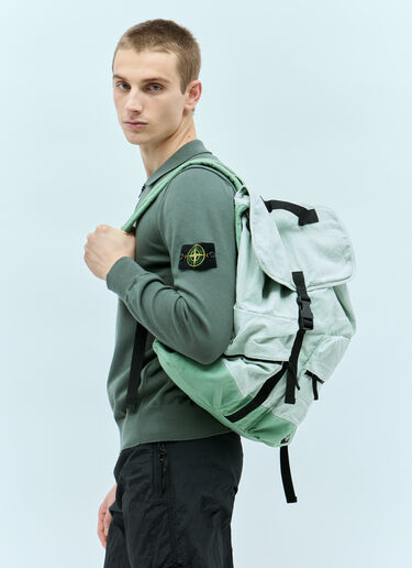 Stone Island Canvas Backpack Green sto0156123