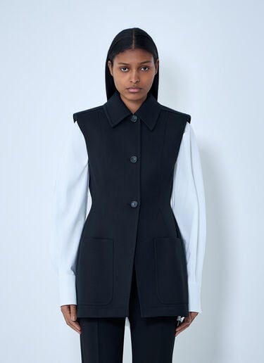 Sportmax Sleeveless Tailored Vest Black spx0263013