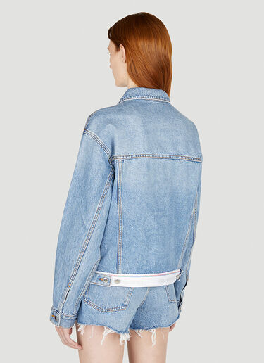 Alexander Wang Denim Trucker Jacket Blue awg0251035