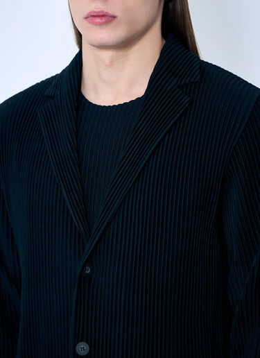 Homme Plissé Issey Miyake Pleated Blazer Black hmp0159016