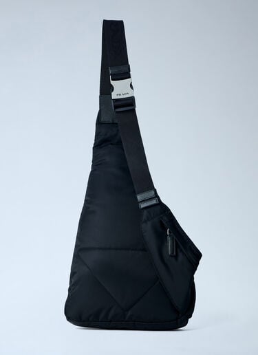 Prada Asymmetric Nylon Sling Bag Black pra0164009