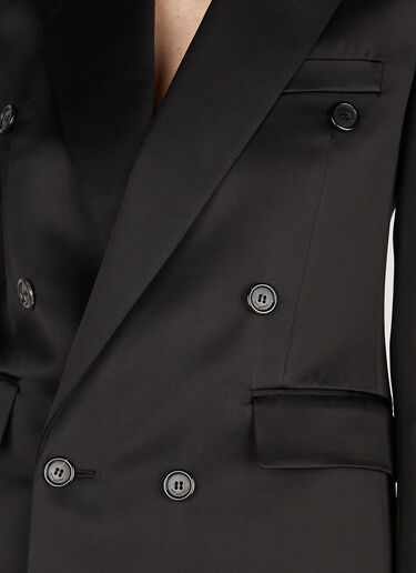 Saint Laurent 双排扣西装外套 黑色 sla0251037