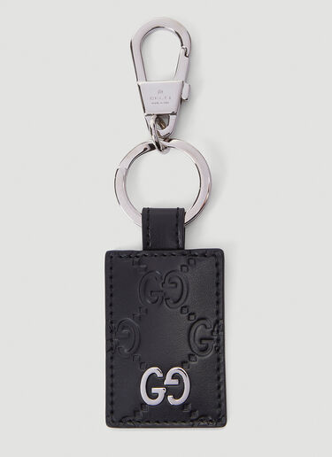 Gucci GG Supreme Leather Keyring Black guc0137072