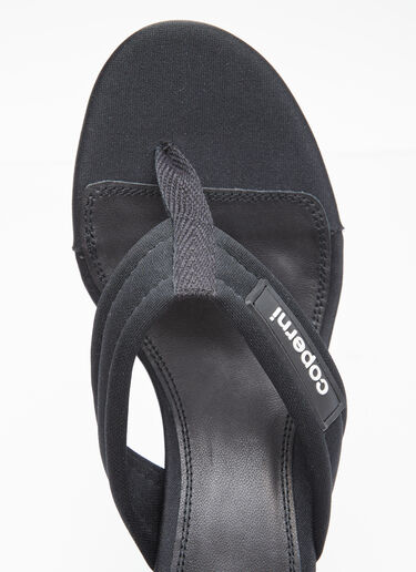 Coperni Branded Thong Heel Sandals Black cpn0253019