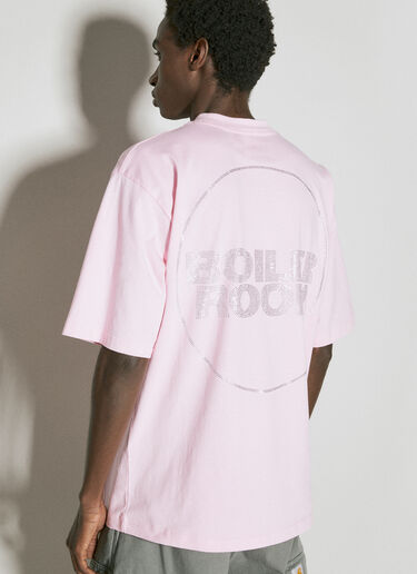 Boiler Room Diamante Logo T-Shirt Pink bor0155016