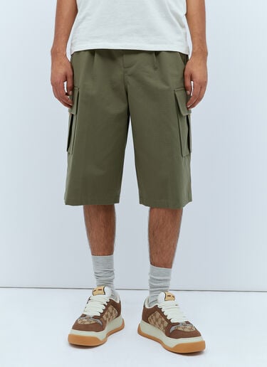 Cargo Bermuda Shorts Gucci Cargo Bermuda Shorts Green guc0153048