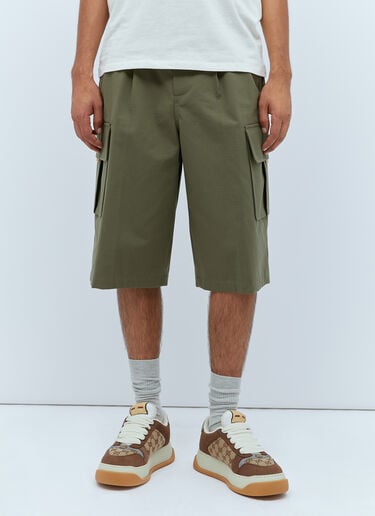 Gucci Cargo Bermuda Shorts Green guc0153048