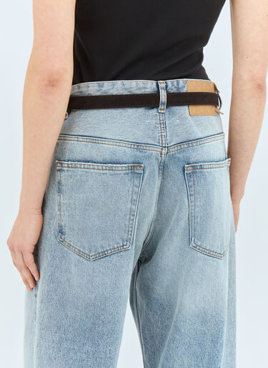 TOTEME Slim Suede Belt Black tot0259022