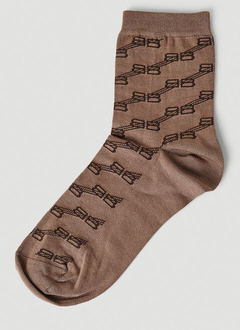 Gucci Monogram Socks Black guc0251015