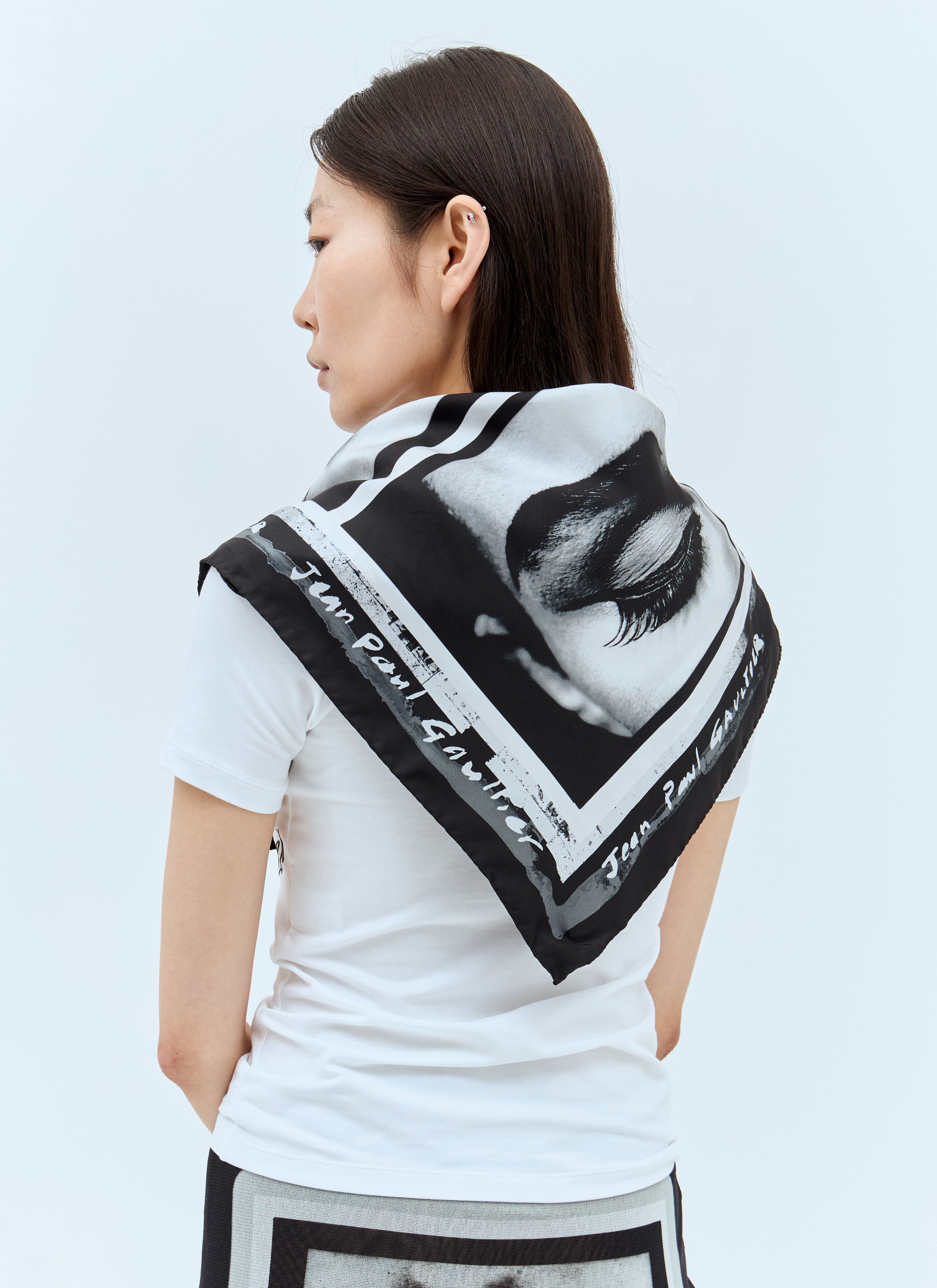 人気商品は Jean Paul Gaultier レディース Eyes And Lips シルクスカーフ 小物