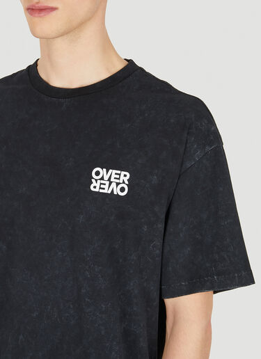 OVER OVER 런 더 월드 T-셔츠 블랙 ovr0150021