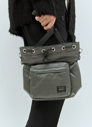 Porter-Yoshida & Co Small Balloonsac Crossbody Bag Silver por0358005
