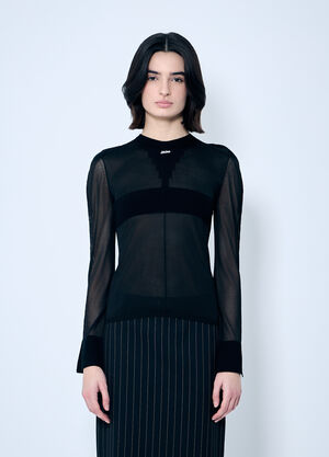 The Row Open-Knit Sweater Grey row0260037