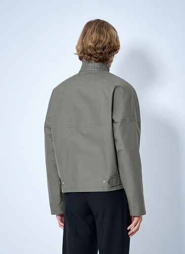 Bottega Veneta Compact Cotton Jacket Grey bov0164015