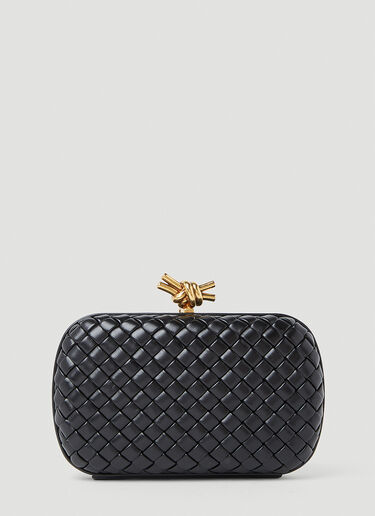 Bottega Veneta Knot Minaudiere Clutch Bag Black bov0253025