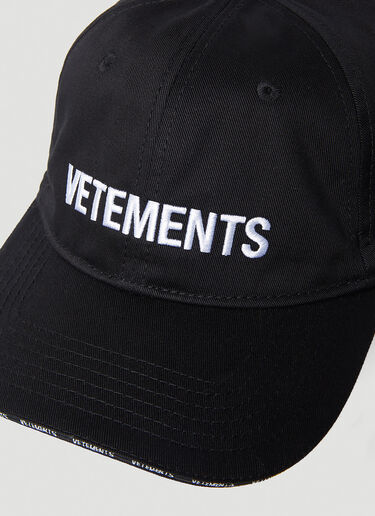 VETEMENTS 经典徽标棒球帽 黑色 vet0254019