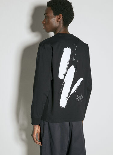 Yohji Yamamoto x NE Logo Print Sweatshirt Black yoy0154010