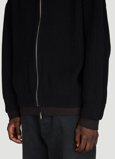 Balenciaga Unity Sports Icon Layered Zip-Up Hooded Sweatshirt Black bal0155009