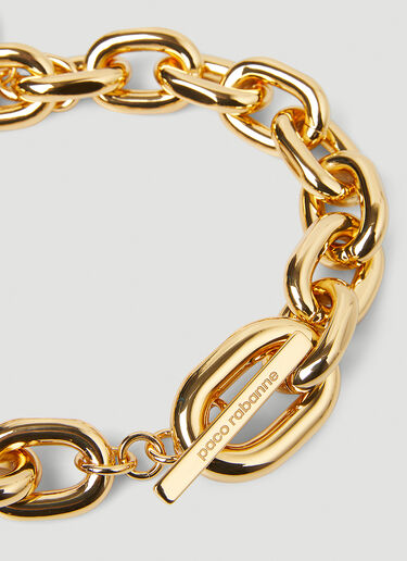 Rabanne XL Link Crystal Gem Necklace Gold pac0247011