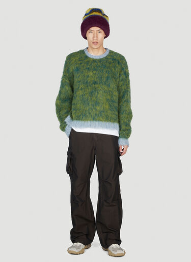 Brain Dead Marled Sweater Green bra0353004