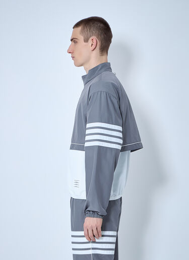 Thom Browne Tonal Track Jacket Grey thb0160001