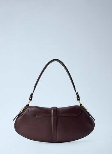 GANNI B-Kat Shoulder Bag Burgundy gan0265050
