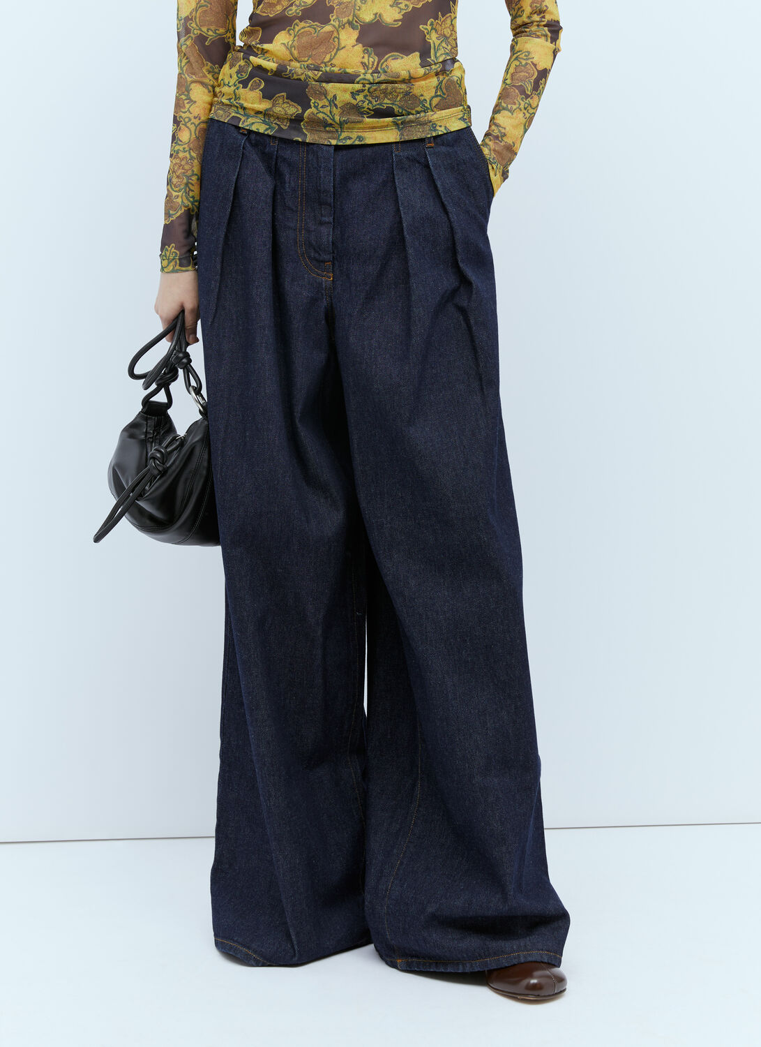 DRIES VAN NOTEN PAMPLONA WIDE LEG JEANS