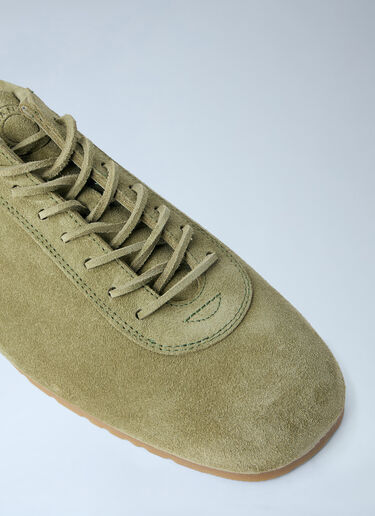 Dries Van Noten Suede Low-Top Trainers Khaki dvn0163029