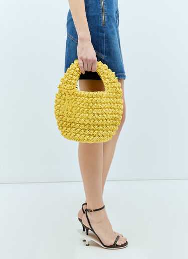 Popcorn Basket Shoulder Bag JW Anderson Popcorn Basket Shoulder Bag Yellow jwa0255018