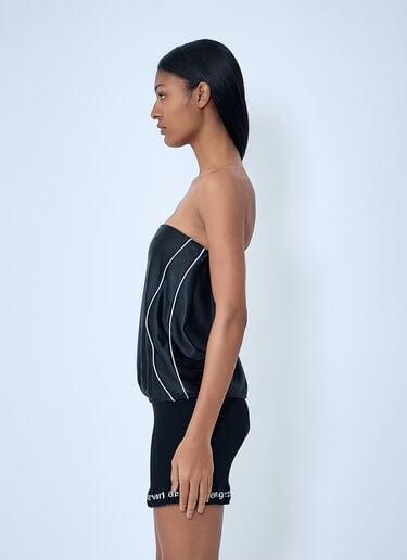 Alexander Wang Strapless Satin Top Black awg0263026