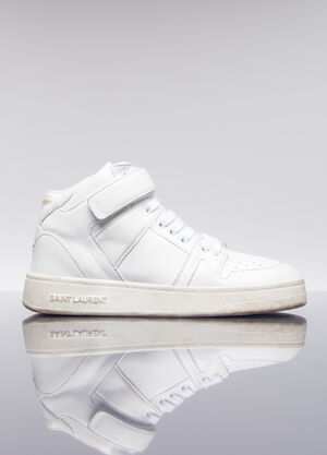 Saint Laurent Jefferson High Top Sneakers White sla0253066