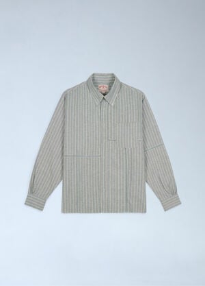 Brain Dead x Brooks Brothers California Patchwork Oxford Shirt Green brb0162009