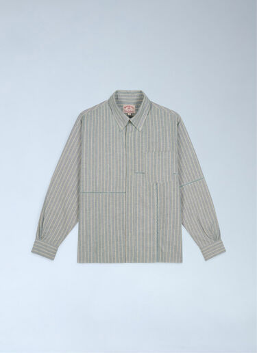 California Patchwork Oxford Shirt Brain Dead x Brooks Brothers California Patchwork Oxford Shirt Green brb0162009