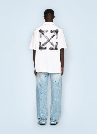Off-White Spray Arrow Bowling Shirt White ofw0160105