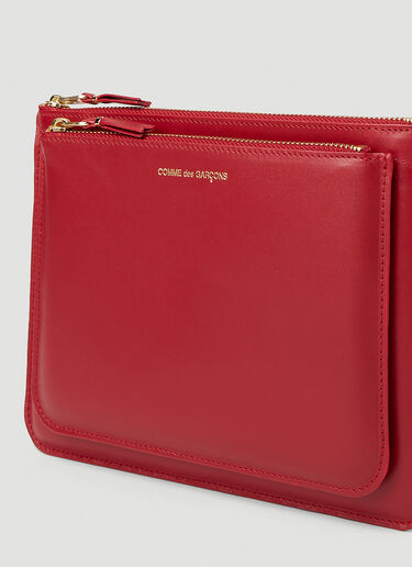 Foil Logo Pocket Wallet Comme des Garçons Wallet Foil Logo Pocket Wallet Red cdw0351004