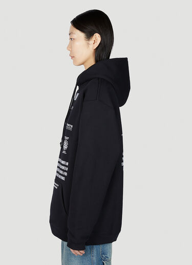 VTMNTS Movie Barcode Definition Hooded Sweatshirt Black vtm0351006