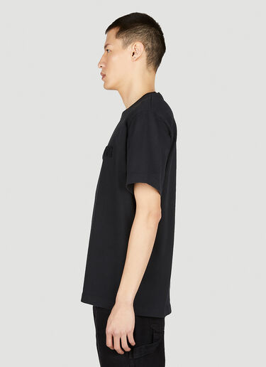 Helmut Lang 植绒徽标 T 恤 黑色 hlm0151007