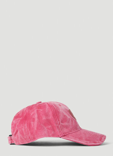Acne Studios 方脸贴饰棒球帽 粉色 acn0351002