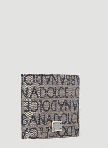 Dolce & Gabbana Jacquard Logo Wallet Brown dol0152017