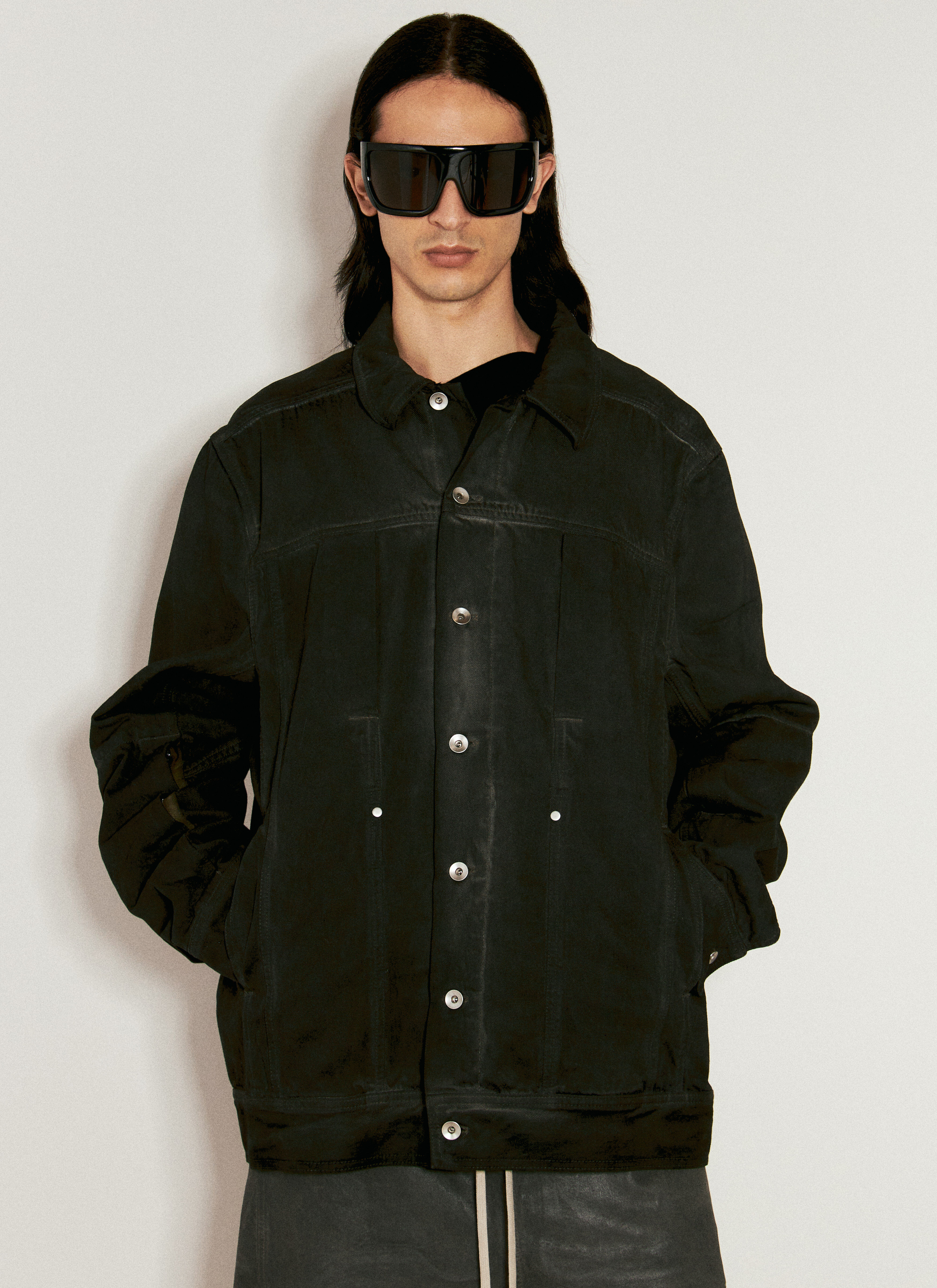 Rick Owens Lido Worker Jacket Black ric0156009