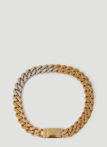 Saint Laurent 双色马衔索项链 金色 sla0249261