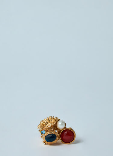 Marni Multiple Pendant Ring Blue mni0259028
