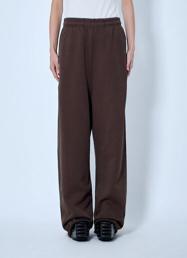 LN-CC® - Entire Studios: Elasticated Waist Relaxed Trousers - Brown Entire Studios Elasticated Waist Relaxed Trousers Brown ent0266007