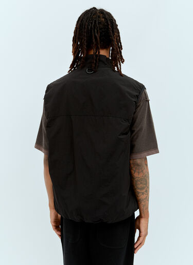 Comme des Garçons Homme Logo Print Ripstop Vest Black cdh0156001