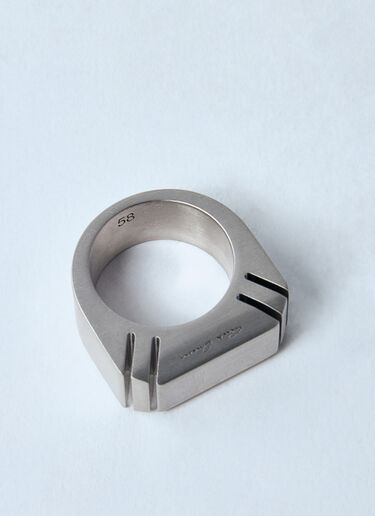 Rick Owens 斜面戒指 银色 ric0159067