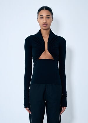 Rick Owens Cut-Out Top Black ric0260007