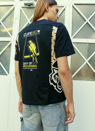 再生グラフィックTシャツ Marine Serre 再生グラフィックTシャツ ブラック mrs0154005