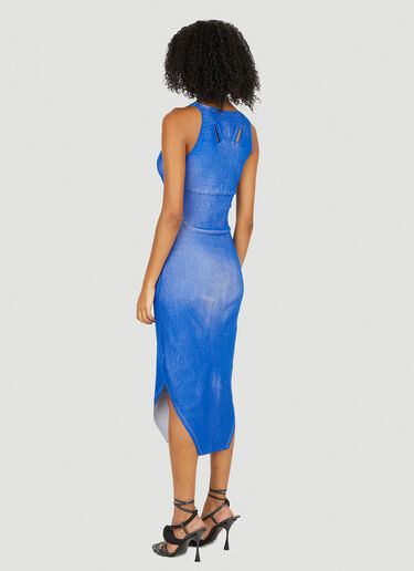 Dion Lee Lock Slit Dress Blue dle0250006